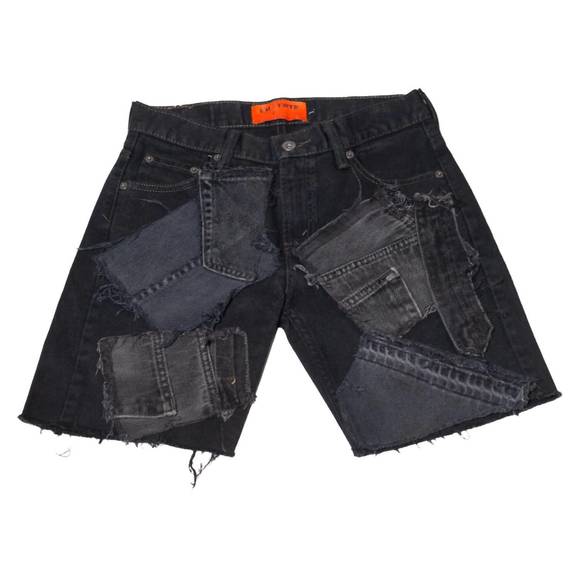 NEW KNOTWTR women´s patch denim shorts in black